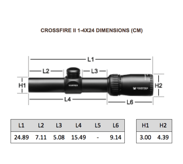 vortex crossfire ii ar riflescope v brite illuminated reticle