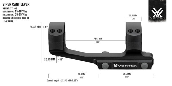 vortex pro  extended cantilever mount